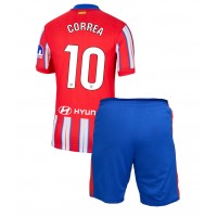 Atletico Madrid Angel Correa #10 Hjemmedraktsett Barn 2024-25 Kortermet (+ Korte bukser)